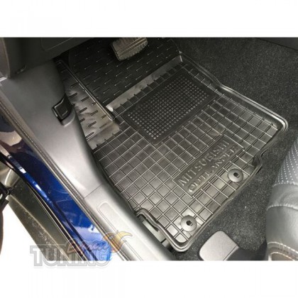 Коврики на Mitsubishi Outlander 3 с перемычкой
