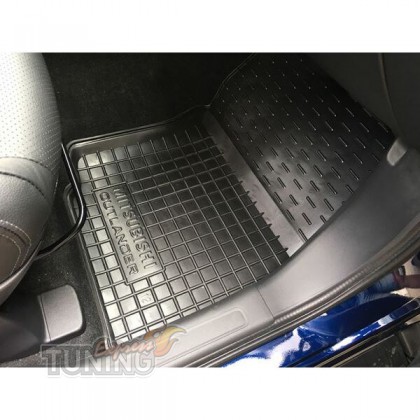 Коврики в Mitsubishi Outlander 3 с перемычкой
