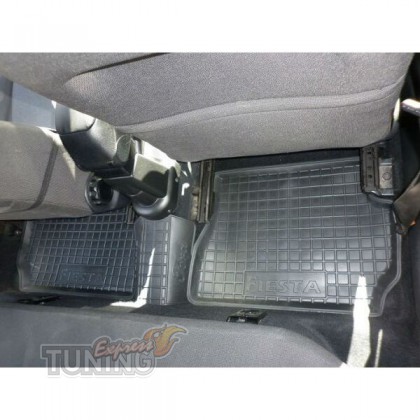 Высокие ковры для Ford Fiesta 5 MK5 с перемычкой