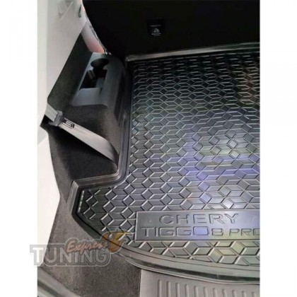 Резиновый коврик багажника Чери Тигго 8 Про