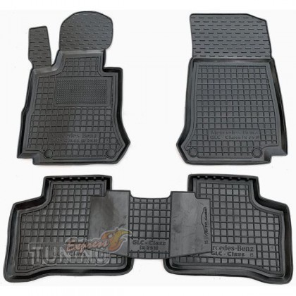 Коврики в салон Mercedes GLC X253 с перемычкой