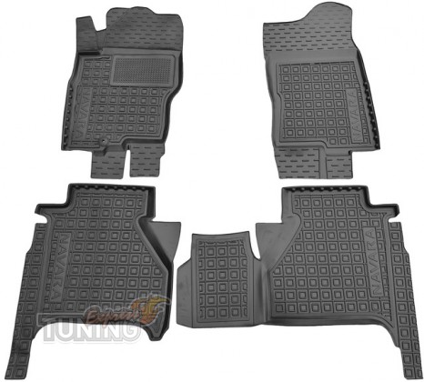 Коврики Nissan Navara D40 с перемычкой