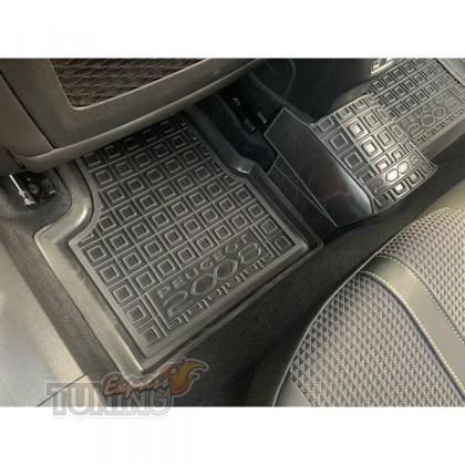 Высокие ковры для Peugeot 2008 2 с перемычкой