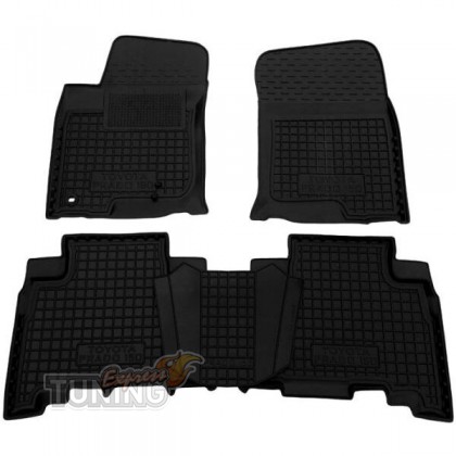 Высокие ковры Toyota Land Cruiser Prado 150 с перемычкой