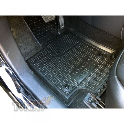 Коврики на Toyota Rav4 5 с перемычкой