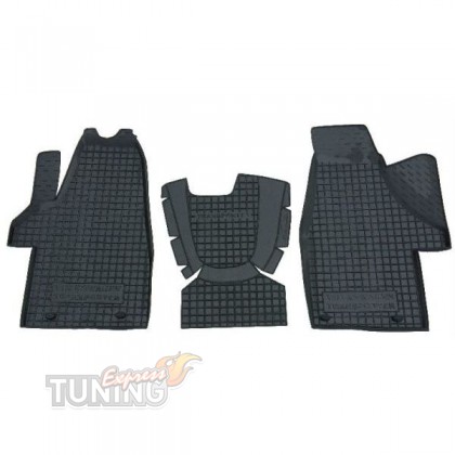 Ковры в салон VW Transporter T5 комплектация 1+1
