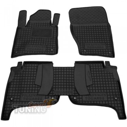 Высокие ковры Volkswagen Touareg 2 7P с перемычкой