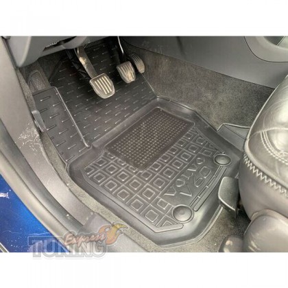 Коврики на Volvo V60 1 с перемычкой