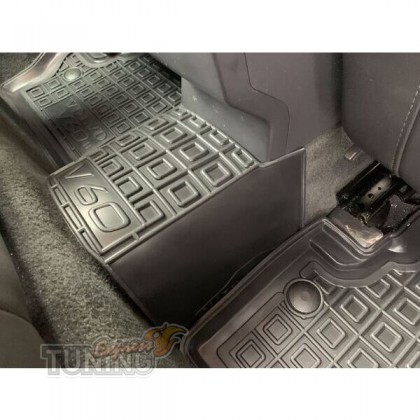 Коврики для Volvo V60 1 с перемычкой