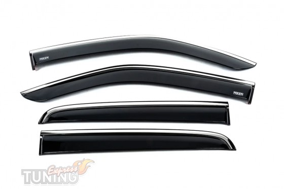 Ветровики с хромом isuzu d-max 3 оригинал