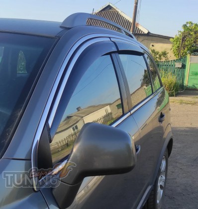 Ветровики с хромом Opel Antara 2006 -2017