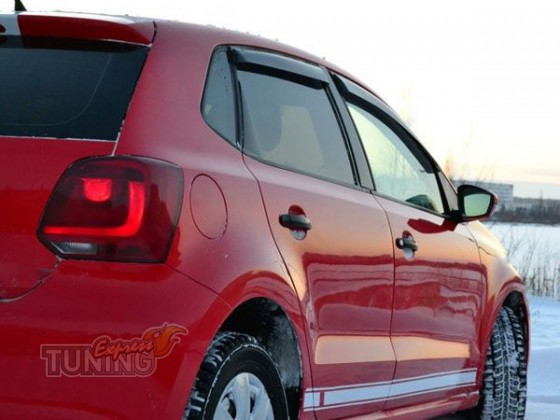 Установка ветровиков на VW Polo 4 хэтчбек 
