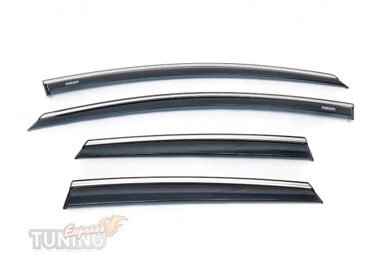 Ветровики с хромом Opel Astra J