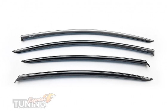 Ветровики с хромом Volkswagen Passat B6 седан Европа