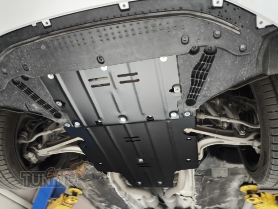 Защита двигателя Audi A7 C8 увеличенная под радиатор и коробку п