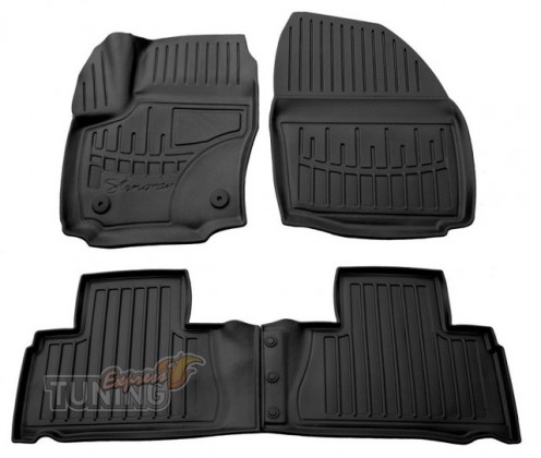 Высокие ковры Ford S-Max с бортами и перемычкой