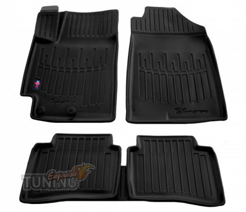 Высокие ковры Hyundai Accent 5 с бортами
