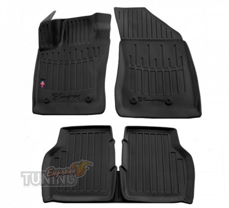 Высокие ковры Jeep Compass 2 с бортами