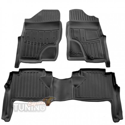 Высокие ковры Nissan Navara 2 D40 с бортиками