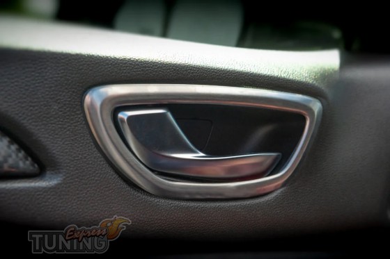 Хром накладки на внутренние ручки Renault Megane 4 фото