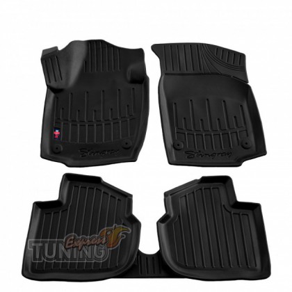 Высокие ковры Skoda Rapid с бортами