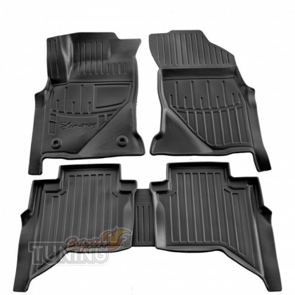 Высокие ковры Toyota Hilux 8 с бортиками