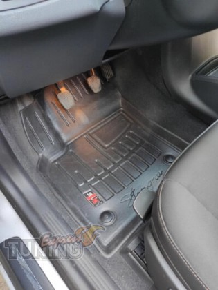 Высокие ковры на Volvo S40 2 с бортами