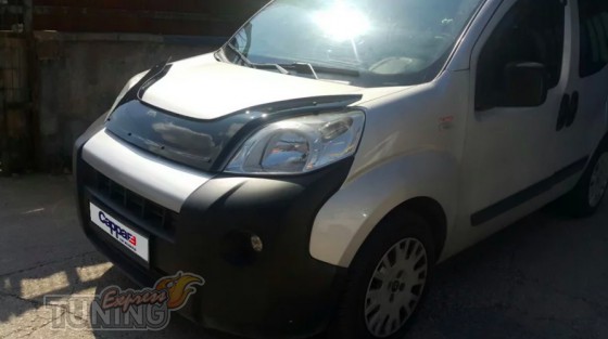 Мухобойка капота Fiat Fiorino Qubo черная