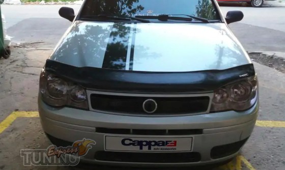 Дефлектор капота Fiat Palio глянцевый