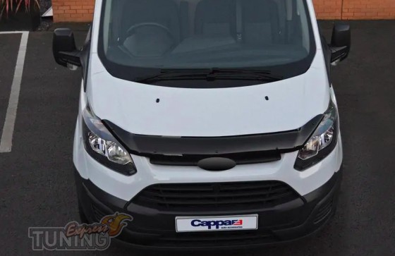 Мухобойка капота Ford Transit Custom черный