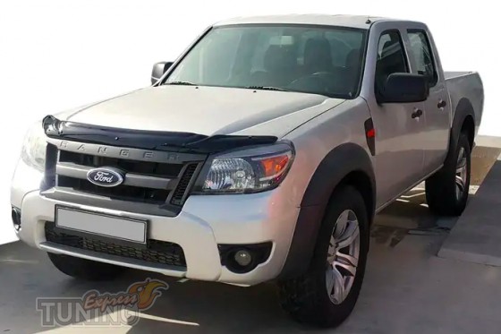 Мухобойка на капот Ford Ranger 2 рестайлинг