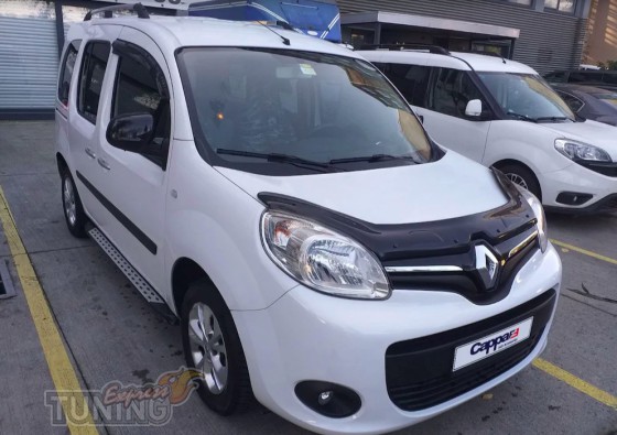 Мухобойка капота Renault Kangoo 2 рестайлинг с 2013- года
