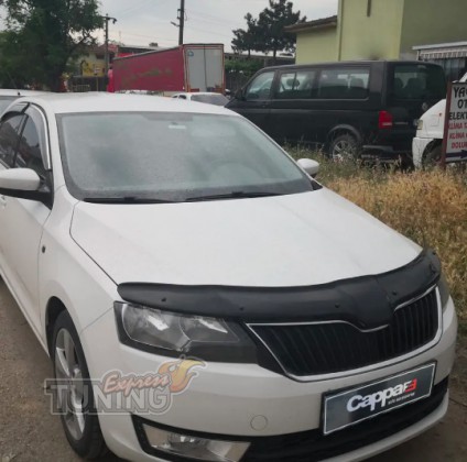 Мухобойка капота Skoda Rapid