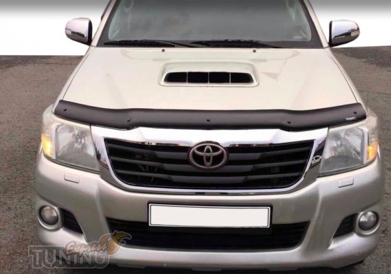 Мухобойка на капот Toyota Hilux 7 рестайлинг