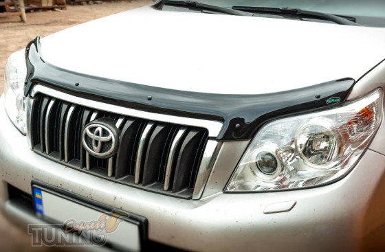Мухобойка на капот Toyota Prado 150 дорестайлинг