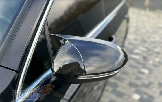 Крышки на зеркала Volkswagen Passat B8 черные