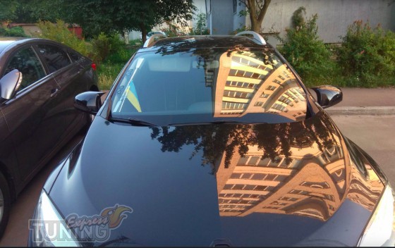 Накладки на зеркала Renault Megane 3 черные