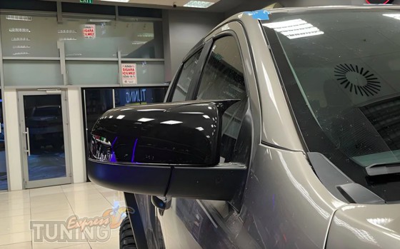Накладки на зеркала Ford Ranger T6 черные