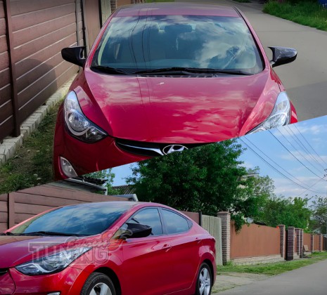 Крышки зеркал Hyundai Elantra 5 MD черные