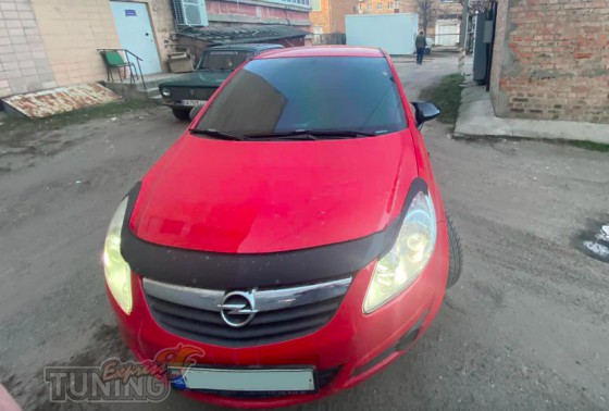 Накладки зеркал на Opel Corsa D черные