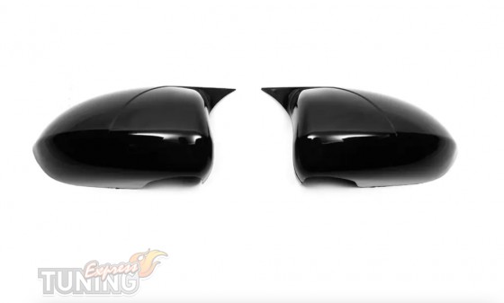 Крышки на зеркала Opel Corsa D черные