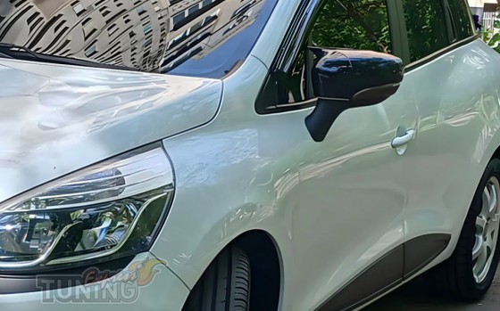 Накладки на зеркала Renault Captur черные