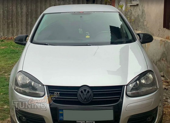 Накладки на зеркала Volkswagen Golf 5 черные