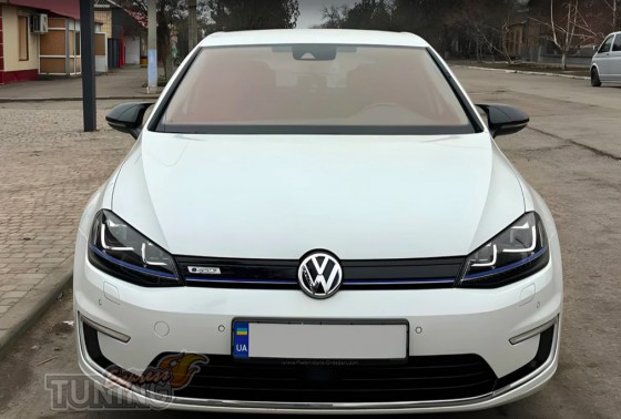Накладки на зеркала Volkswagen Golf 7 черные