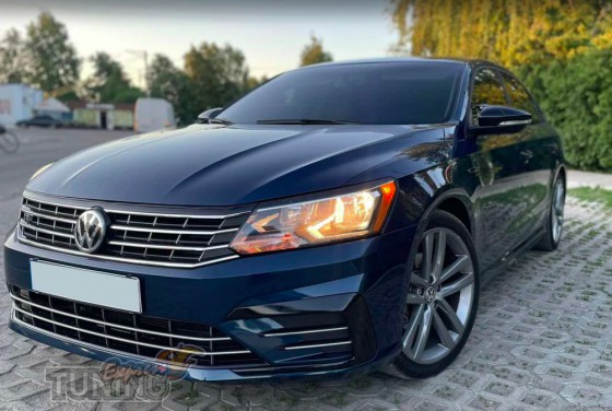 Накладки на зеркала Volkswagen Passat CC черные