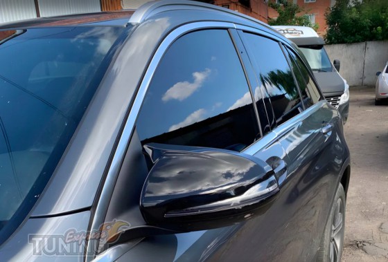 Накладки на зеркала Mercedes B-class W247 черные