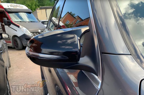 Крышки на зеркала Mercedes B-class W247 черные