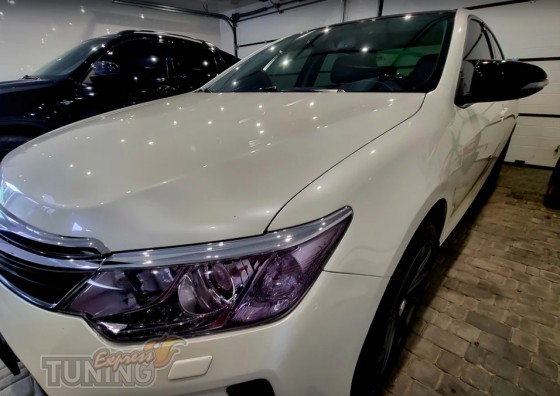 Накладки на зеркала Toyota Camry V50 черные