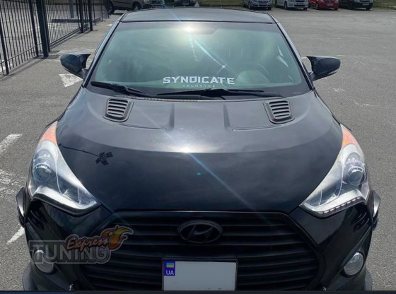 Крышки на зеркала Hyundai Veloster черные
