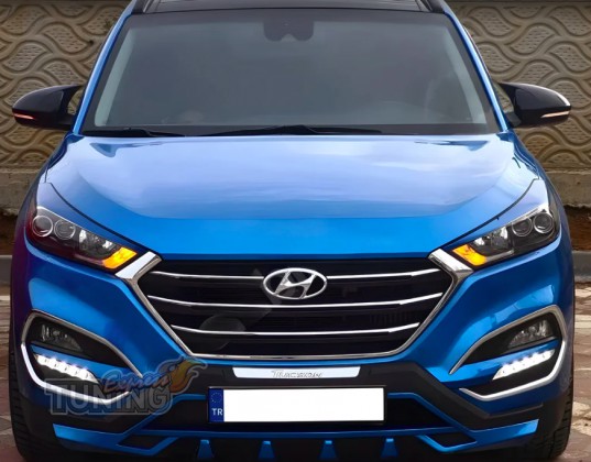 Накладки зеркал на Hyundai Tucson 3 с 2015-2018гг